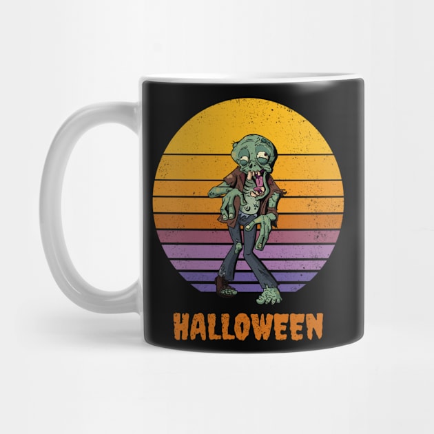 Halloween Zombie Funny Creepy Halloween by Radarek_Design